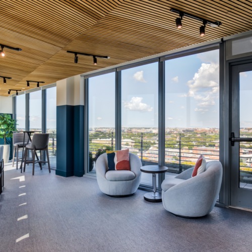 Rooftop resident lounge inside Washington DC apartment
