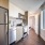 Apartment kitchen with stainless steel appliances