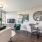 Modern designed living room inside luxury brand new apartment